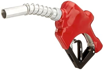 Husky Diesel Fuel Nozzle, Made in USA, with 3-Notch Hold Open Clip and 1-Inch Inlet, Model 026810N-02