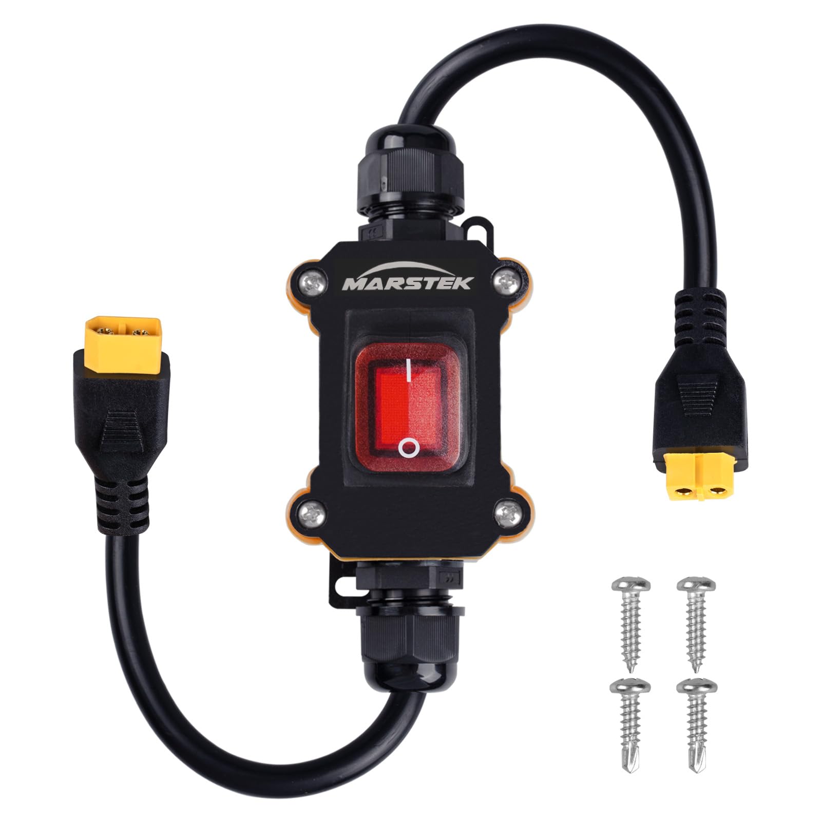 Photo 1 of 12V Inline Power Switch, IP67 Waterproof XT60 to XT60 Cable with On/Off Switch, 14AWG Heavy Duty Quick Connect/Disconnect for Solar Panels, RVs, Motorcycles, and MoreLPNO586834432