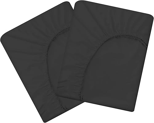 HBHLFZ Sábana Bajera Ajustable Twin XL Solamente Paquete de 2, Sábana Bajera Suave y Transpirable - 39"x80" Bolsillos Profundos Tamaño Twin XL