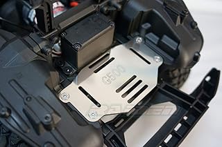 Raidenracing Stainless Steel Front Battery Holder ESC Mount with Strap for Traxxas TRX-4 TRX4 G500