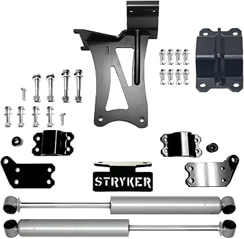 Stryker Off Road Design Dual Steering Stabilizer Kit Made in the USA using USA Steel with Recommended L1 Cylinders compatible w/ 2017-2022 F450/F550 Super Duty 4WD
