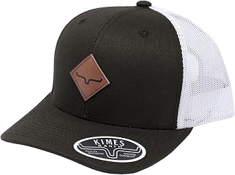 Kimes Ranch Diamond Adjustable Snapback Trucker Cap Black