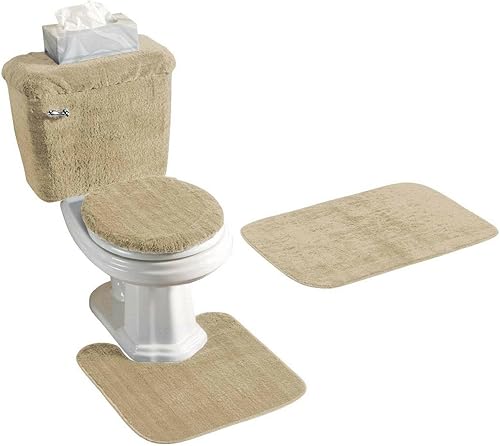 5 piezas de baño, contorno, tapa, tapa de tanque y cubierta de tanque, accesorios de baño, tapete de baño, tapete de cocina, tapete de baño, tapete