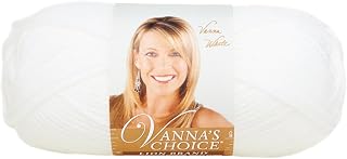 (1 Skein) Lion Brand Yarn Vanna's Choice Yarn, White