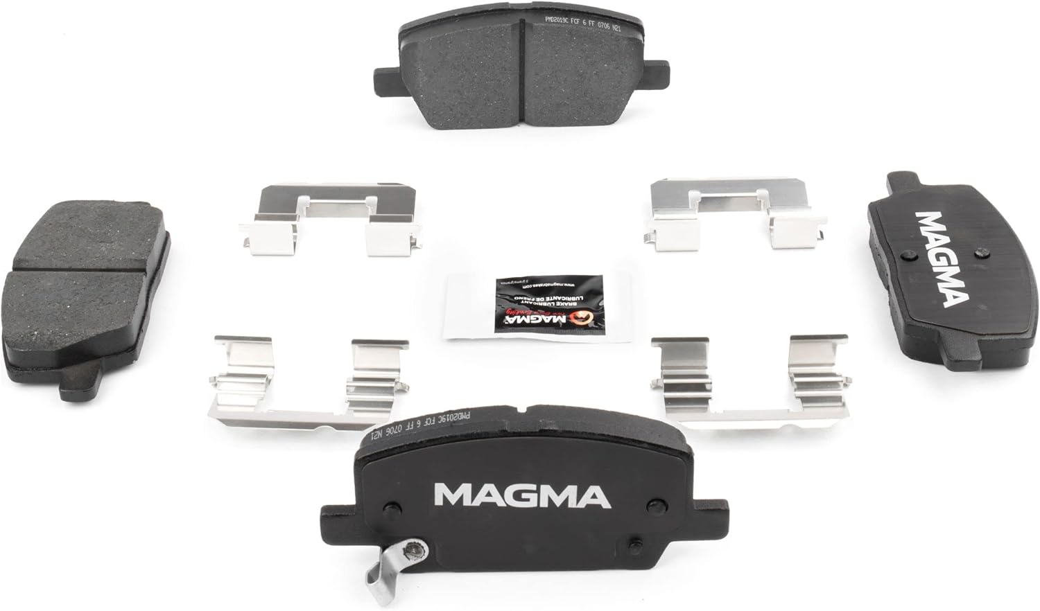 MAGMA Premium PMD2019C Ceramic Brake Pads, Front