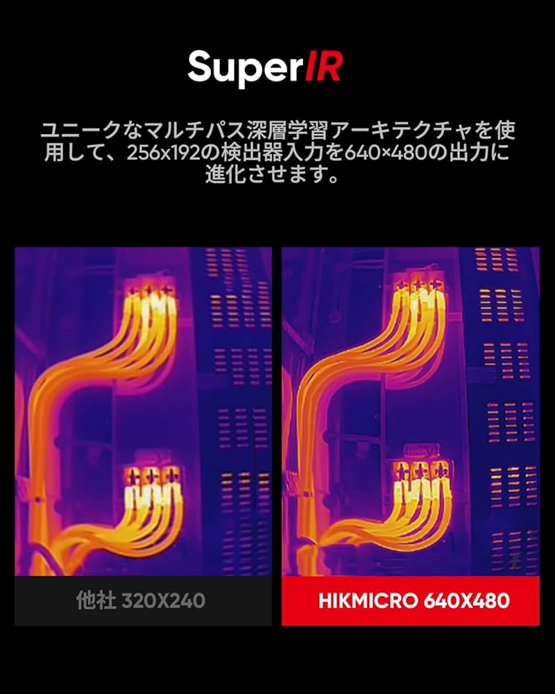 サーモグラフィー 赤外線カメラ256×192解像度サーマルカメラ ビデオ録画対応 楽天市場】【正規代理店】HIKMICRO Eco 赤外線カメラ
