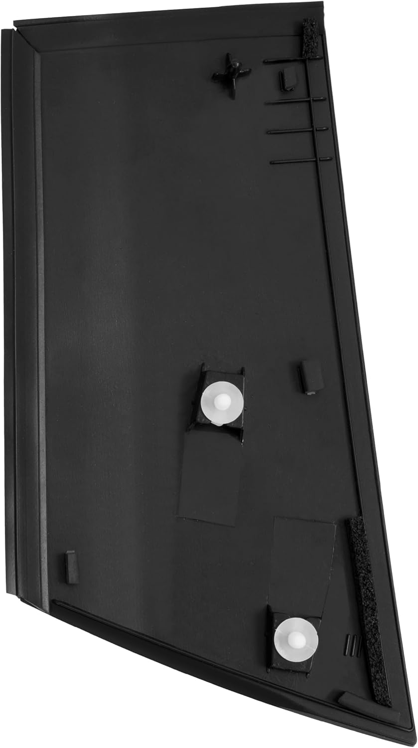 ALMULOO Left Outer Pillar Molding Compatible with 2009-2020 Nissan 370Z Replacement for 76891-1EA0A Plastic(ABS) Painted Gloss Black Driver Side Window Body Trim Cover