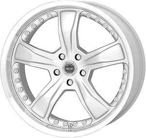 Amazon.com: American Racing Razor AR198 Silver Wheel with Machined Lip ...