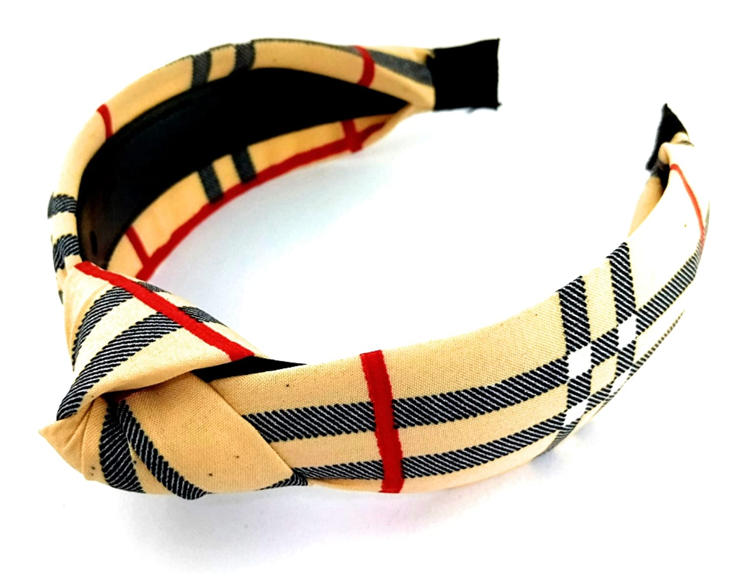 SRB | Korean Style Solid Fabric Knot Plastic Hairband