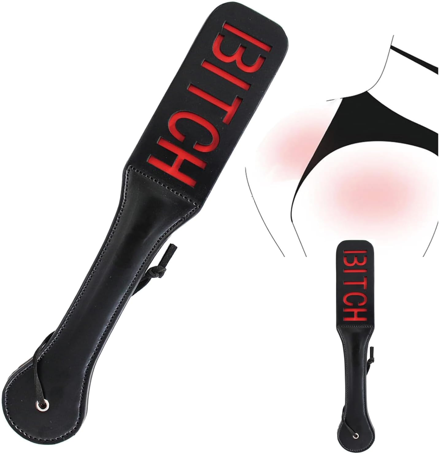 BDSM Toys Sex Paddle Spanking Adult Sex Toys for Couples, Leather Sex Whip Bondage Gear & Accessories with Easy-Grip Design Sex Bondage Restraints, SM Games Adult Toys for FET ish Roleplay