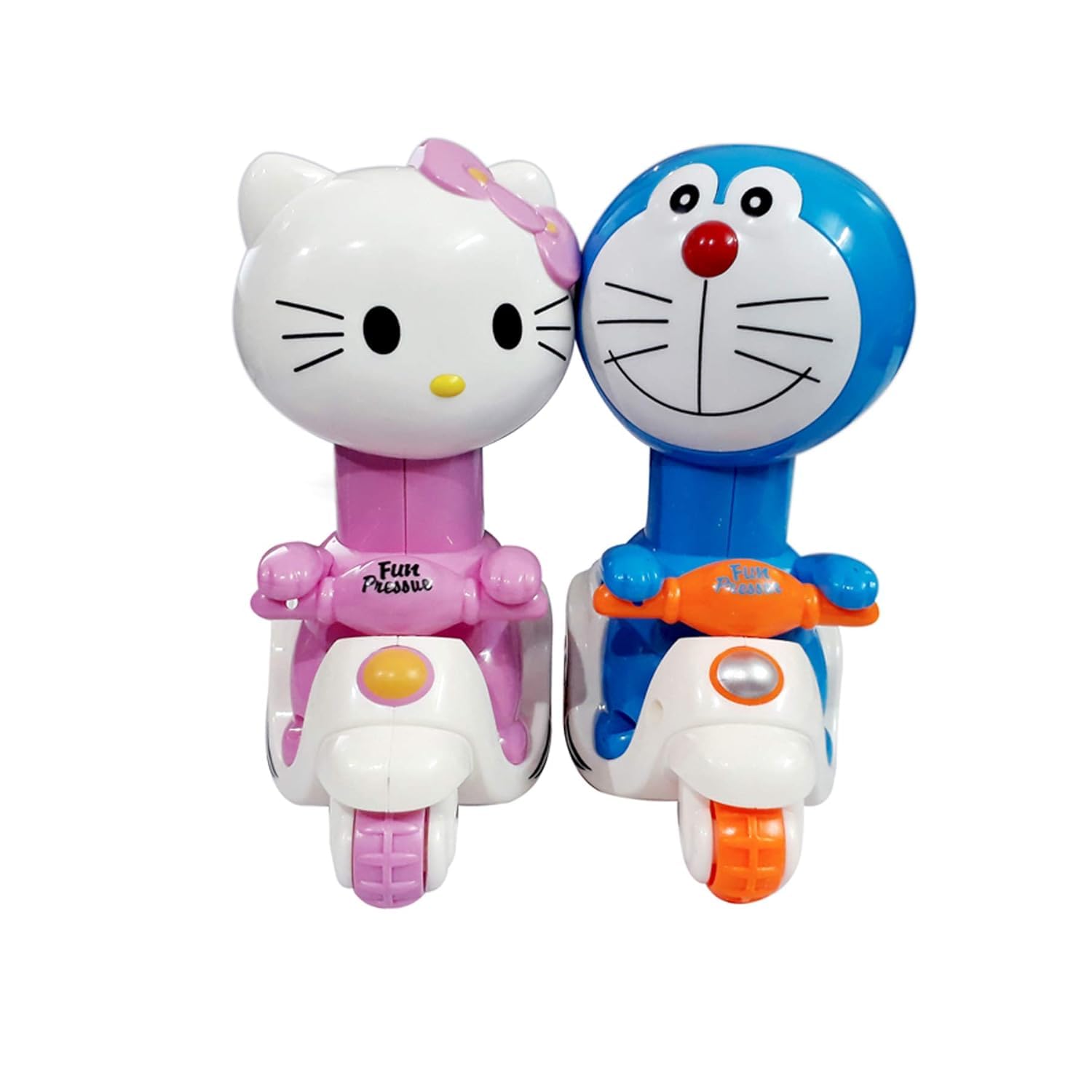 Manos Toys for Kids Doraemon and Hello Kitty with Beautiful Scooter Unbreakable Toy Set or Boys/Girls Pack O 2