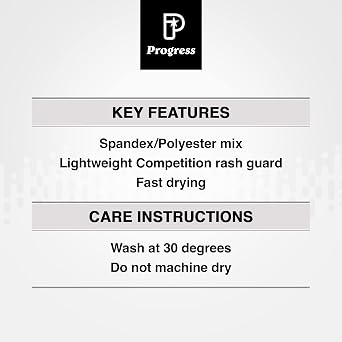 Progress Jiu Jitsu Academy Long Sleeve Rashguard | Comfortable & Durable BJJ Rash Guard | Flexible Rash Guard for Grappling