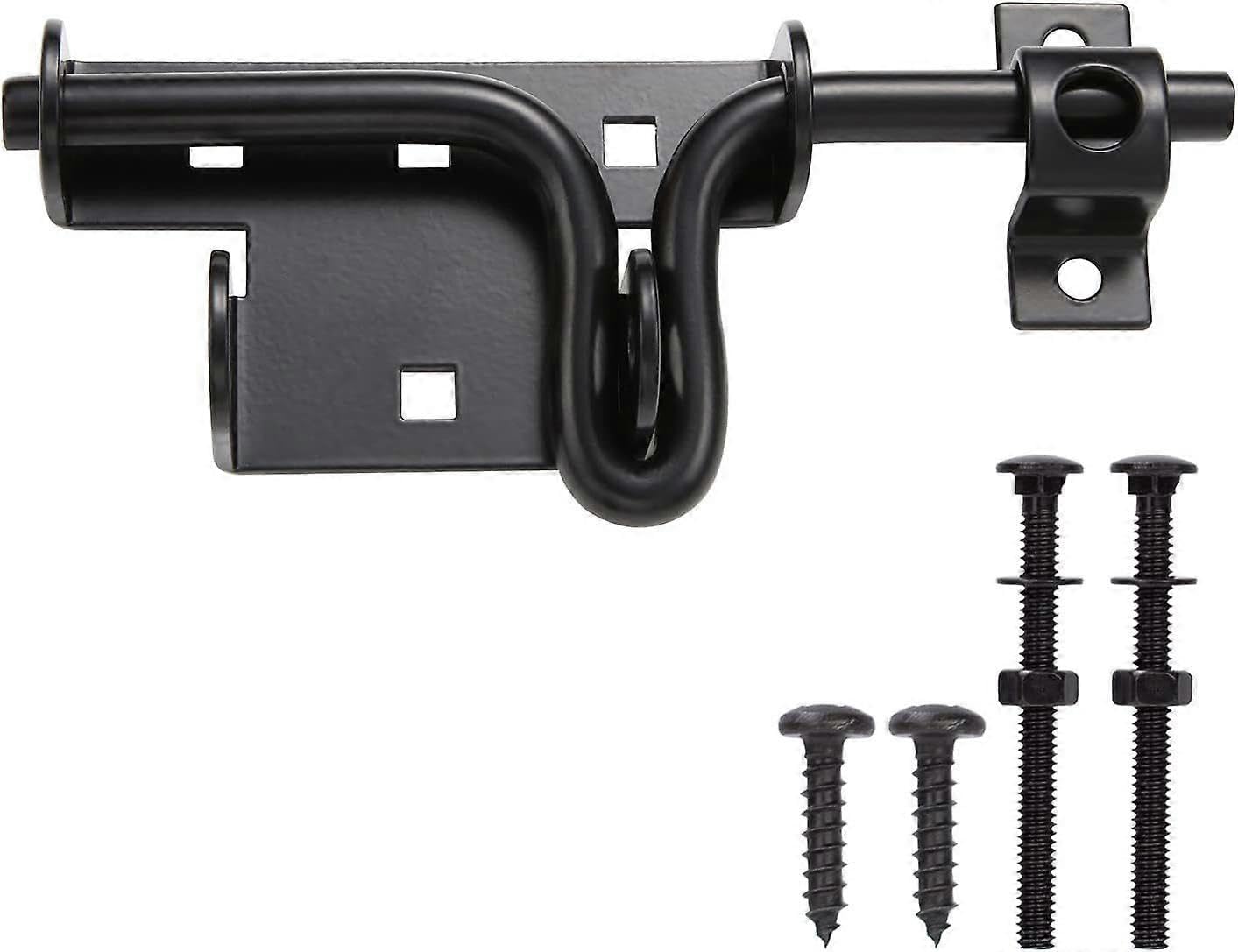 Joyhappst Image Color Slide Bolt Gate Latch,Sliding Bolt Door Lock With Padlock Hole, Heavy Duty