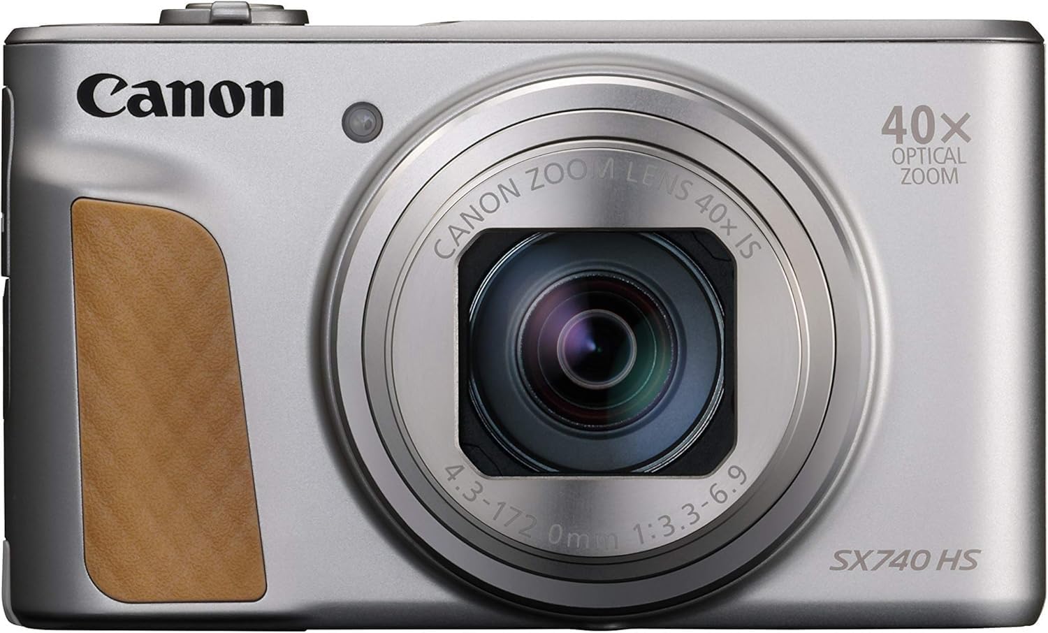 Canon PSSX740HSSL PowerShot SX740 HS Silver Compact Digital Camera with 40x Optical Zoom, 4K Video, Wi-Fi Compatible