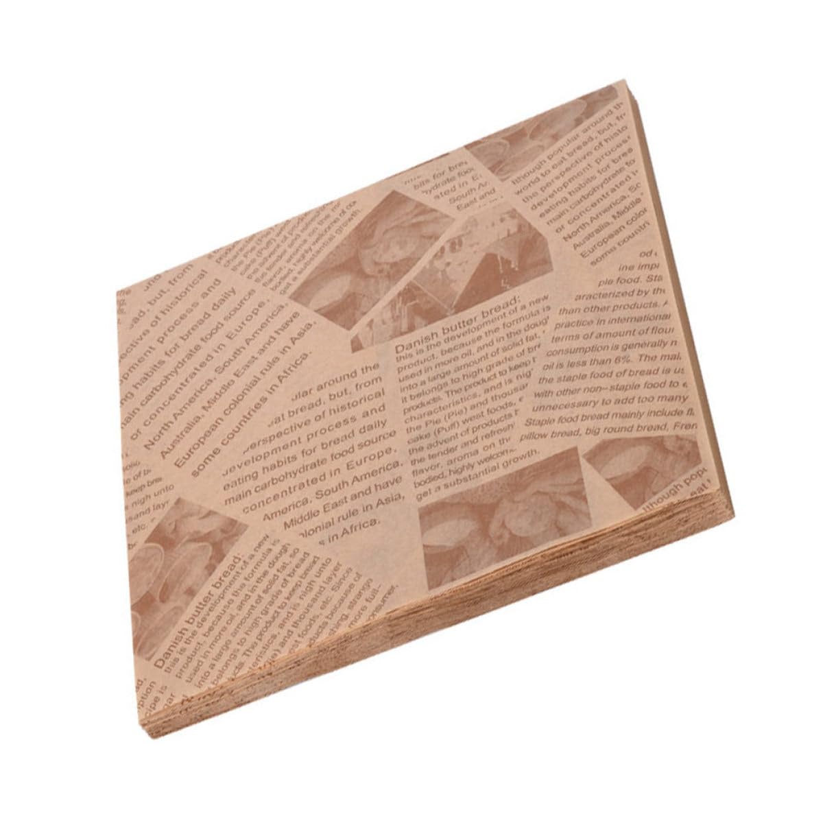 Happyyami Papel para Hornear Absorbente de Aceite 500 Piezas de Pulpa de Madera Resistente al Aceite Adecuado para Alimentos Fritos y Bocadillos Hogar