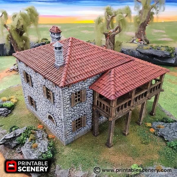 Port Tavern - DND Terrain Scenery - Tabletop RPG and Wargame Terrain 28mm Miniatures image 4