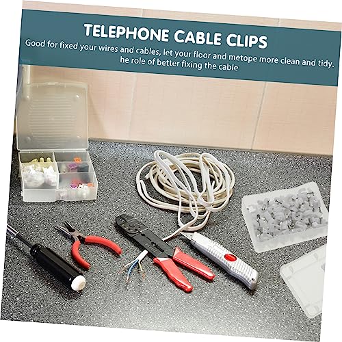 Homoyoyo Clips para Cable de Red Sujetacables para Organización y Fijación de Cables en Escritorios miniatura 5