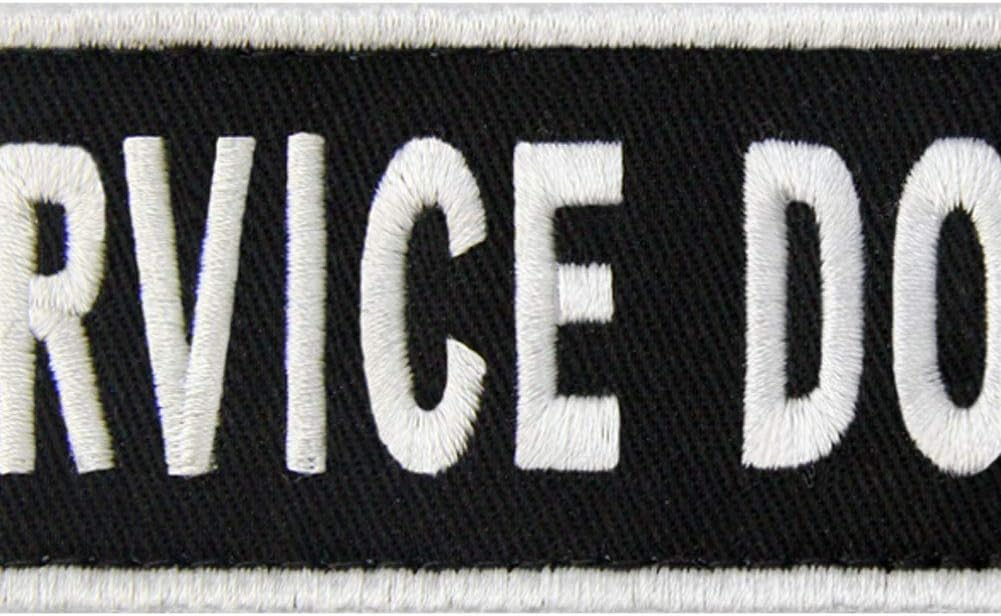 Service Dog Vests/Harnesses Patch Embroidered Badge Fastener Hook & Loop Emblem