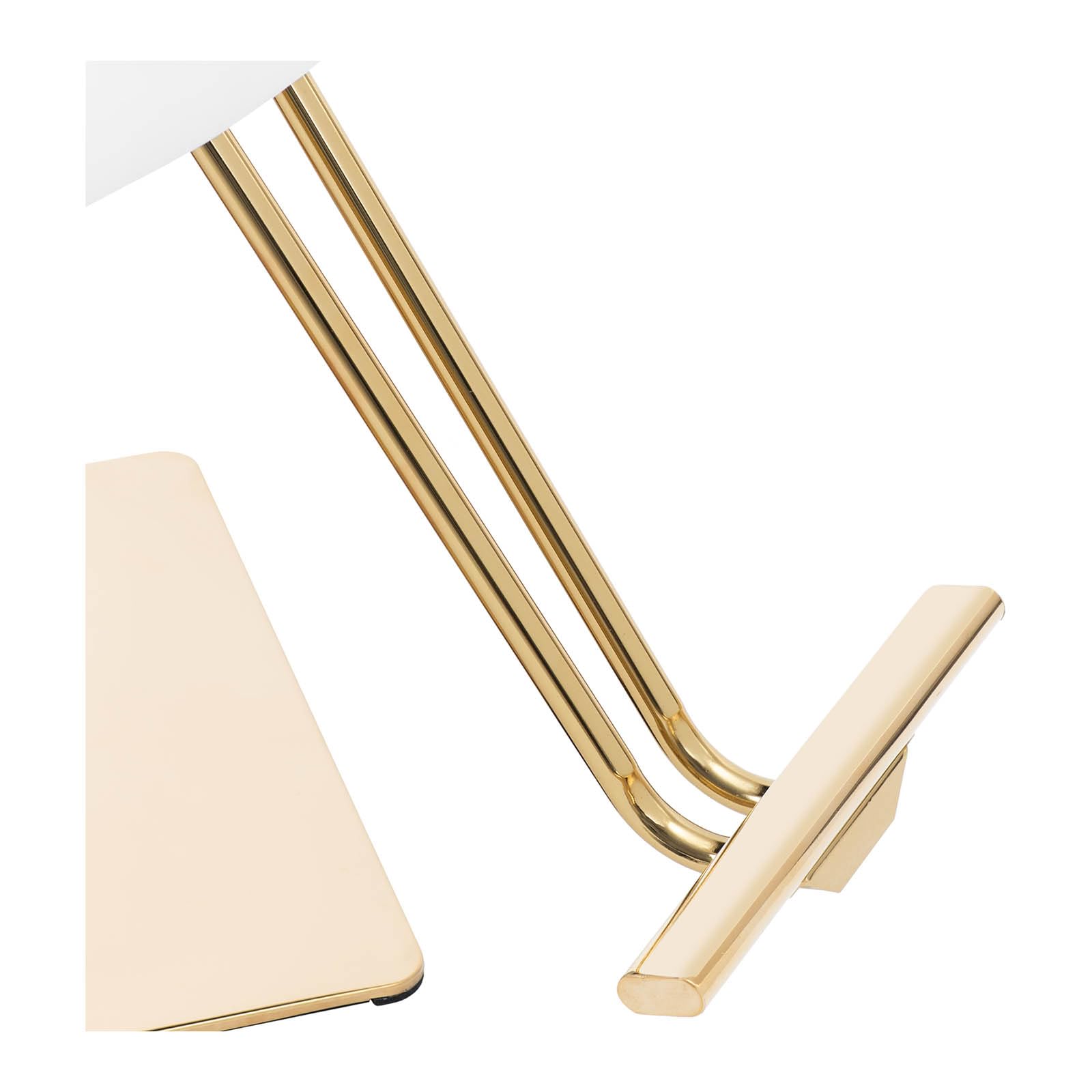 Physa Physa Penryn - Silla de peluquería con reposapiés, 470-630 mm, 200 kg, Color Blanco y Dorado