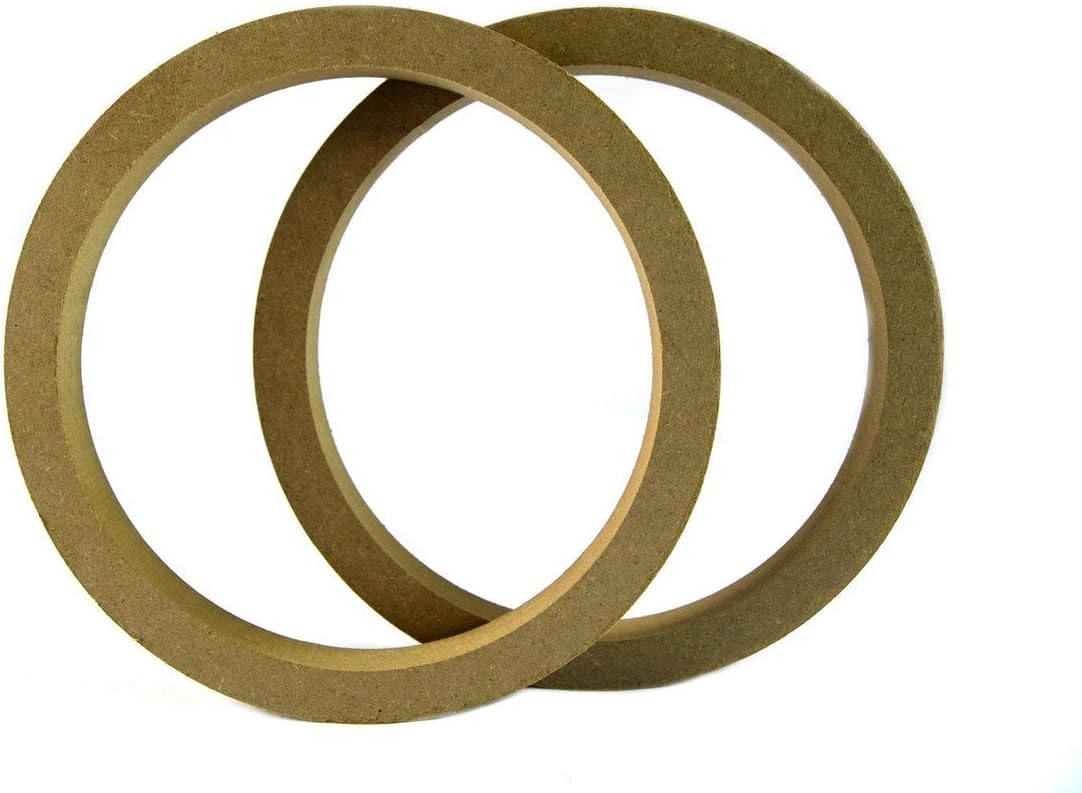 Pipeman's Installation Solution 4 Pair 8" Speaker Mounting Spacer Rings for Fiberglass MDF RING-8R (8 Rings)