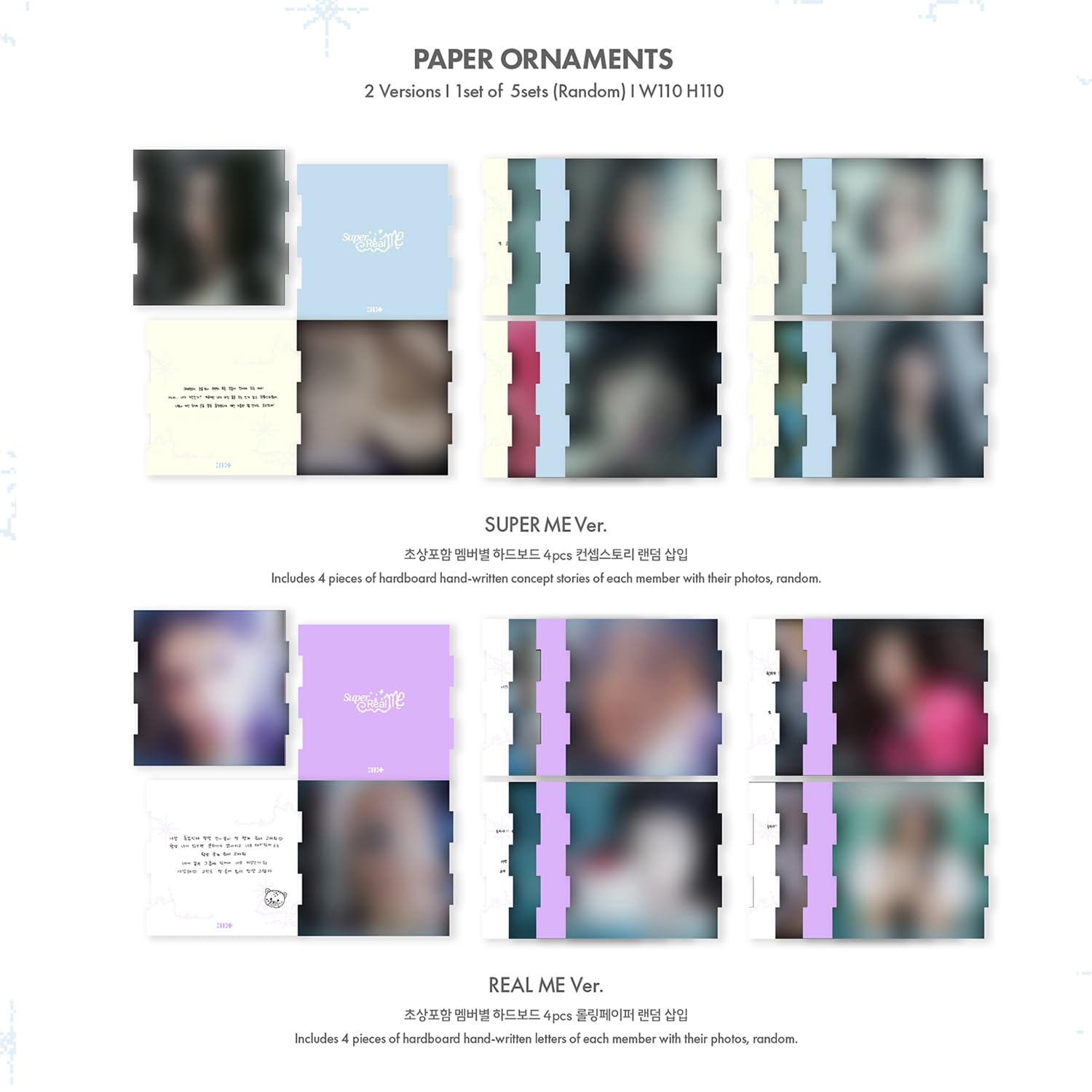 ILLIT - 1st Mini Album [SUPER REAL ME] (REAL ME ver.) Photobook R + Photocard + Illit Logo Sticker + Album Logo Sticker + Sticker + Paper Magnet + Paper Ornaments + Poster With Lyrics