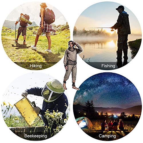 Traje de pesca, Andoer Leve Inseto de Verão Desgaste Mosquito Terno Jaqueta Luvas Calças Meias para