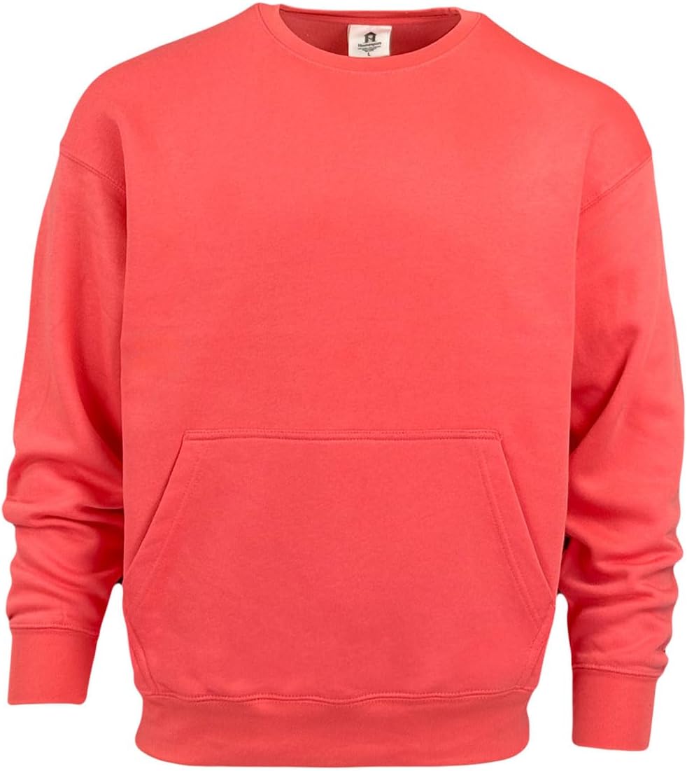 Homespun Ultra Soft 3-End Ringspun Cotton/Poly Fleece Pouch Pocket Crews