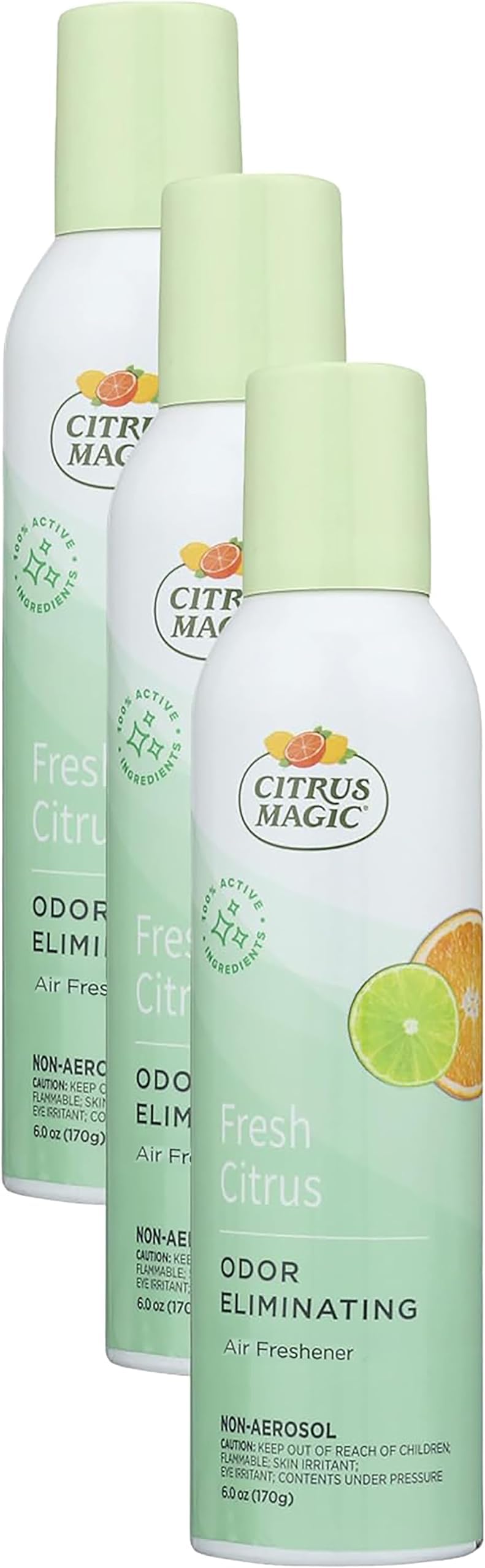 Citrus Magic Natural Odor Eliminating Air Freshener Spray, Fresh Citrus, 6-Ounce (Pack of 3)