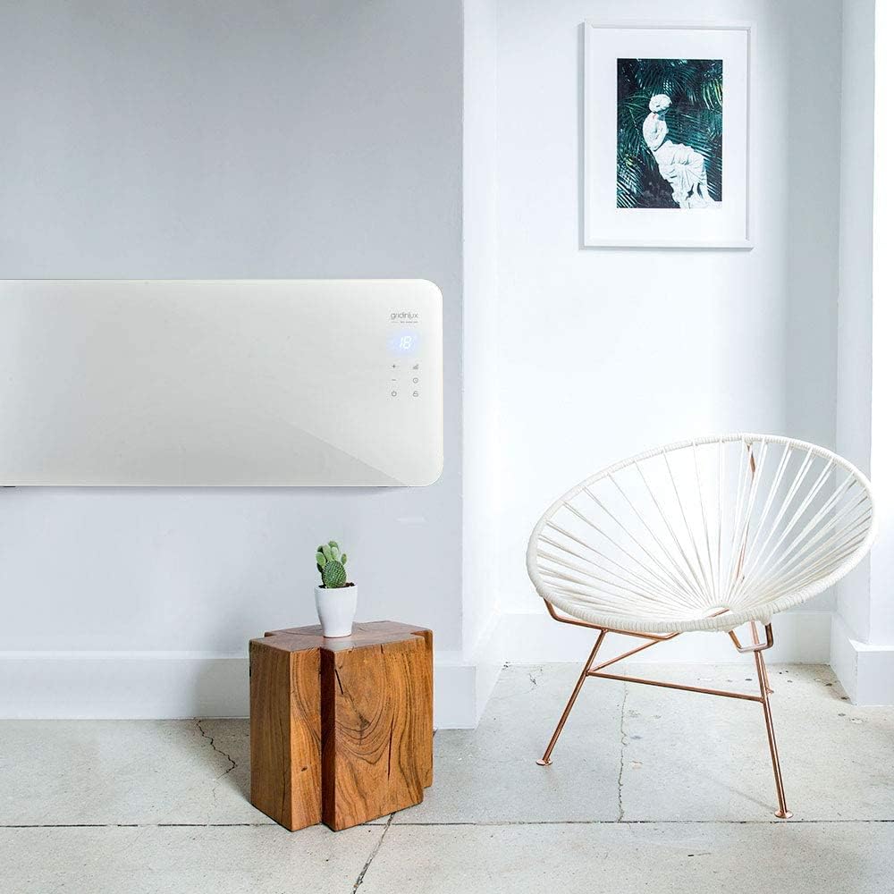 Gridinlux Homely WiFi Warm 2000W Electric Radiator wall-mounted in a room