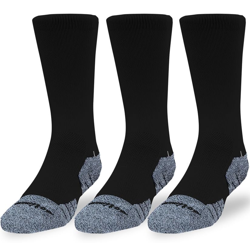 Scrimmage Calcetines unisex Solid Pack-Black Competition paquete 3 unidades