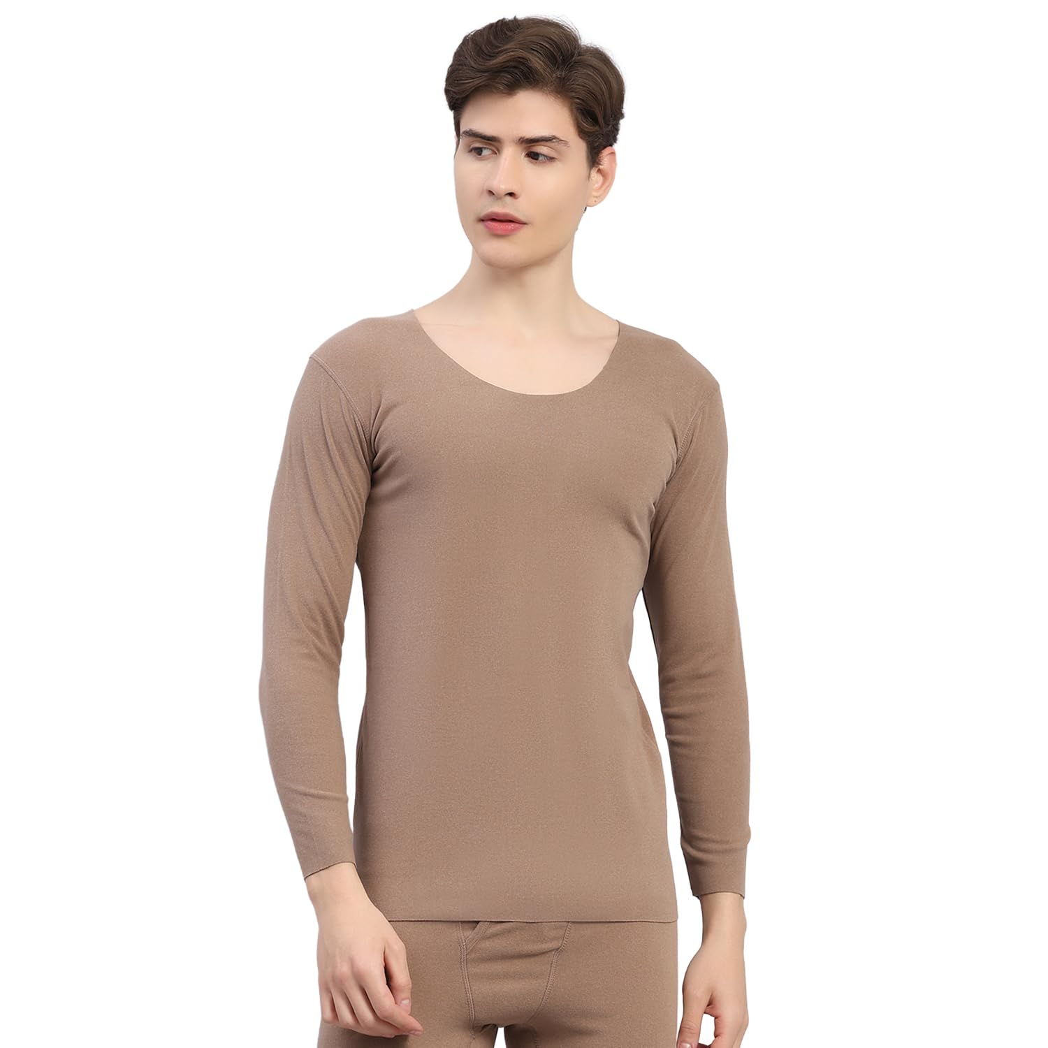 rock.it Men's Regular Fit Solid Round Neck Full Sleeve Thermal |Comfortable Thermal Top for Men | Body Warmer Cozy Thermal Undershirt | Winter Thermal Vest (Pack of 1)-picture-10