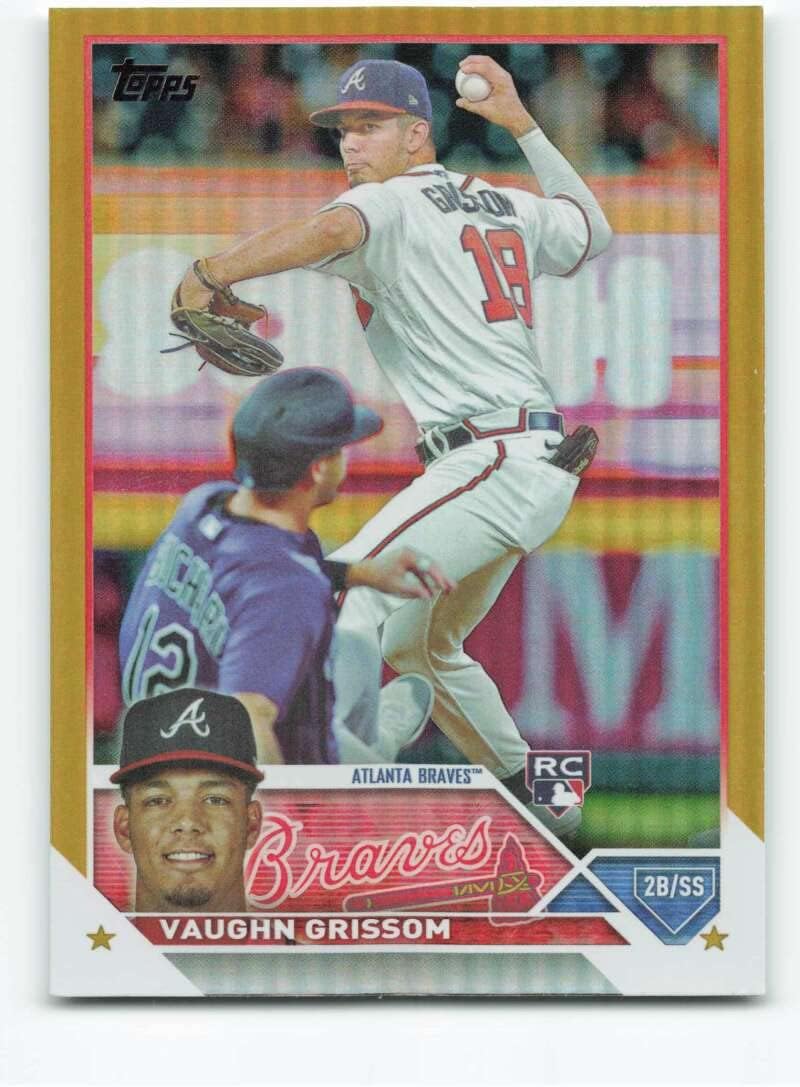 2023 Topps Gold Foil #275 Vaughn Grissom NM-MT RC Rookie Atlanta Braves Baseball Trading Card MLB