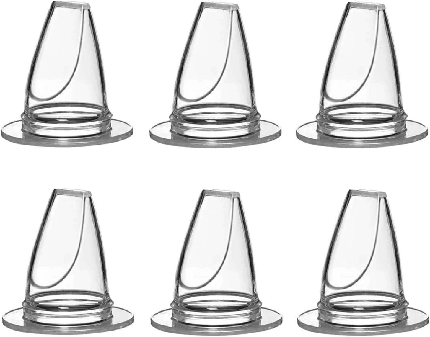 PGD Silicone Sipper Spout Nipple can fix All Regular Neck Feeding Bottles | Useful for Transition from Feeding Bottles to Sippy Cups for Newborns, Infants, Toddlers, and Children (Sipper Spout Nipple 6pcs)