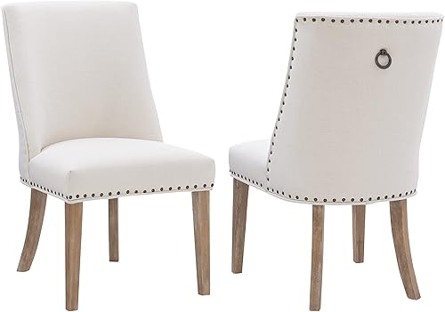 Powell Company Powell Parnell - Juego de 2 sillas de comedor, color natural y natural disponible en Yaxa Colombia