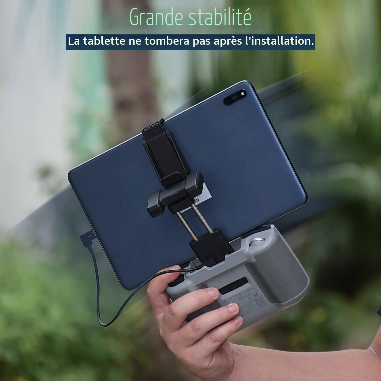 HeiyRC Support de Tablette pour Drone DJI Air 3S/Neo/Mini 4K/Mini 3/3 Pro, Mini 2/2 SE, Mini 4 Pro/Mavic 3, Mavic Air 2/2S, télécommande réglable pour iPad Mini/Air