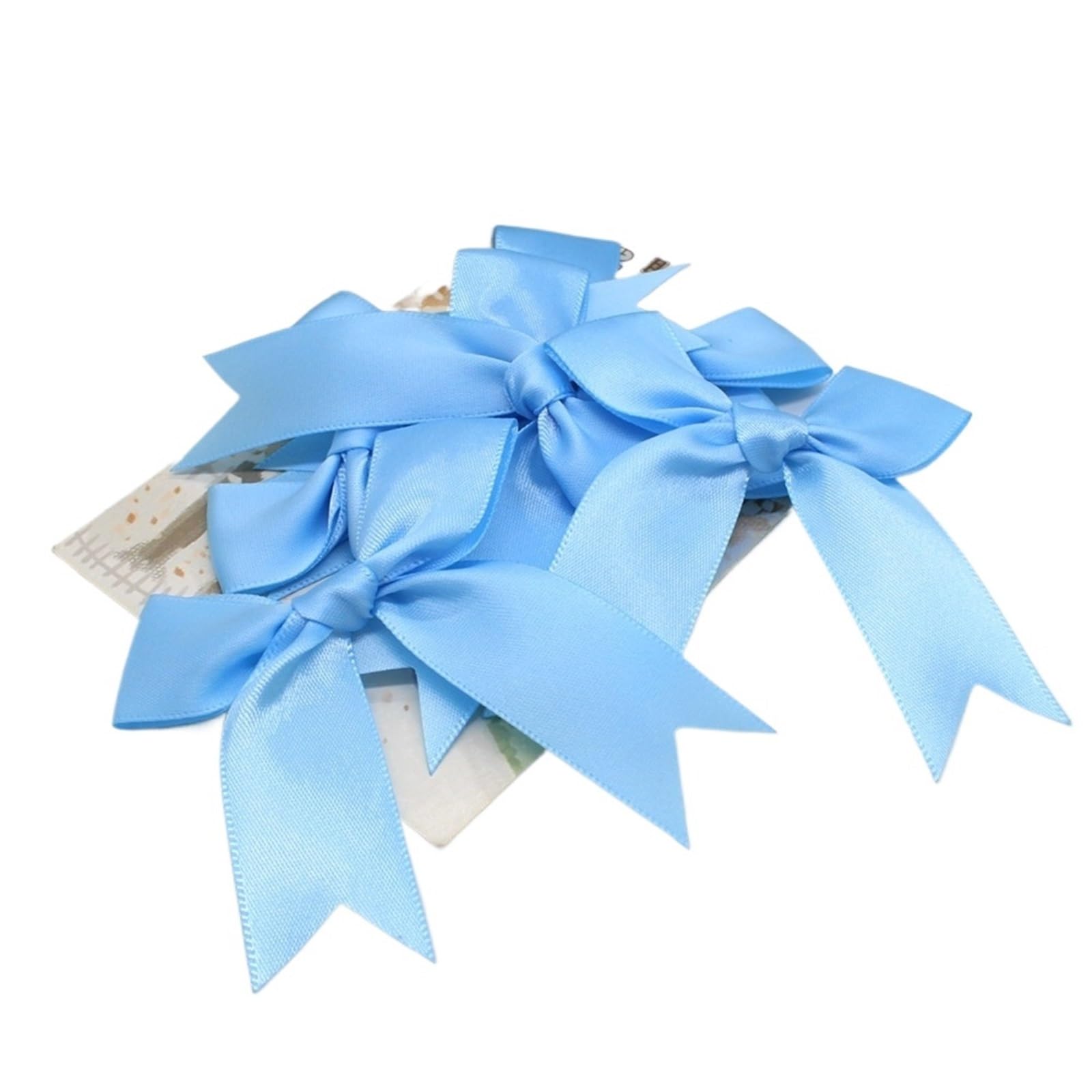 UJEDFHV Mini Bow Satin Ribbon Bows Polyester Tailcoat Bow Flower For Craft Clothing for DIY Crafts(50pcs,Color 5)