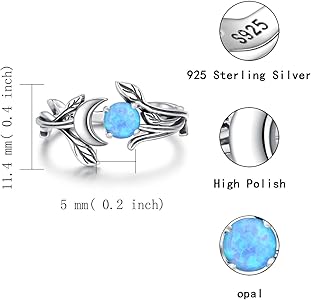 Amazon.com: Mic Tai 925 Sterling Silver Opal Turquoise Moonstone