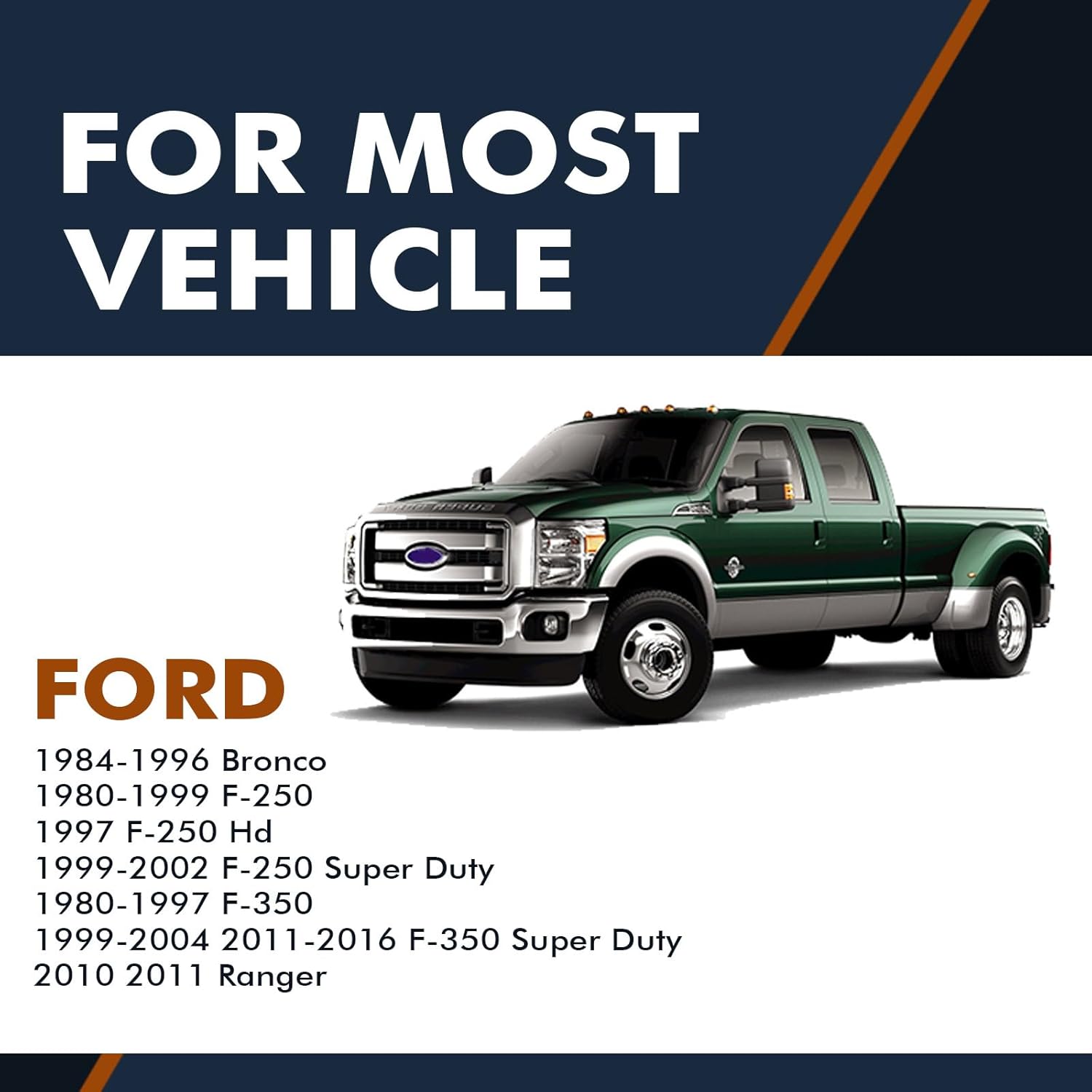 PM Auto Pair of 2 Rear Shock Absorber For 1984-1996 Ford Bronco