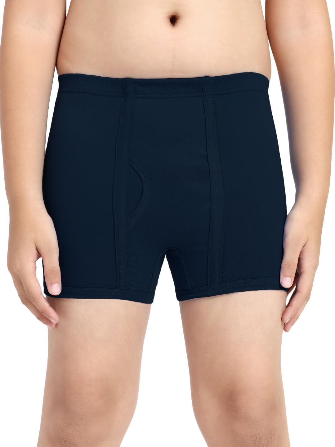FUNKOOL Boy's Pure Cotton Classic Solid Trunks (Pack of 6) (Jazz Junior IE Pack of 6_Assorted 3