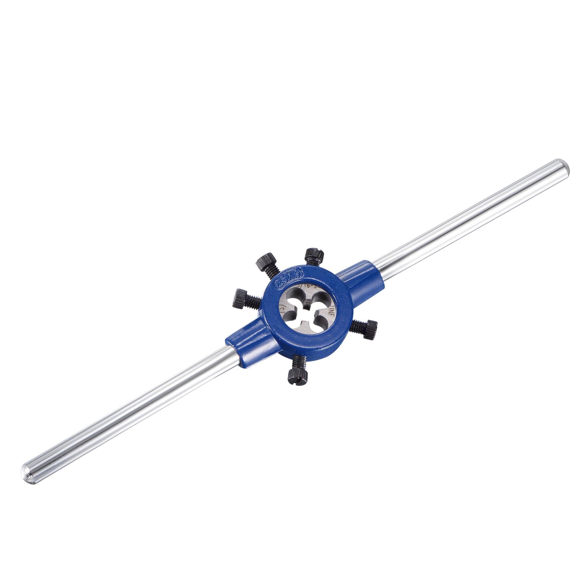uxcell Round Die Stock Handle Wrench Set, 5/16-18 UNC Threading Die and 25mm Die Holder (Fits: 16mm-25mm OD Die / M7-M8 Thread Die) Adjustable for Bolt Thread Repair — Amazon image 5
