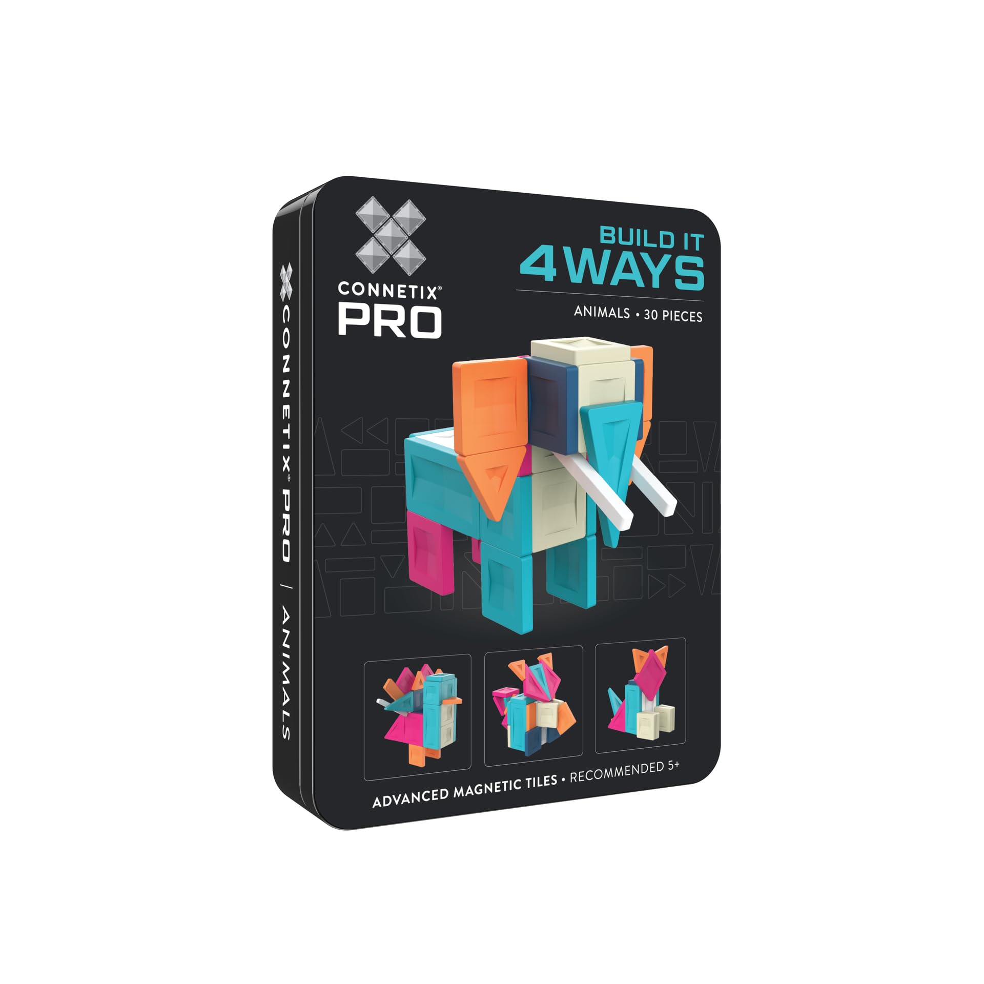 CONNETIX PRO Magnetic Tiles Build It 4 Ways Animals Pack, 30 Pieces โ image 1