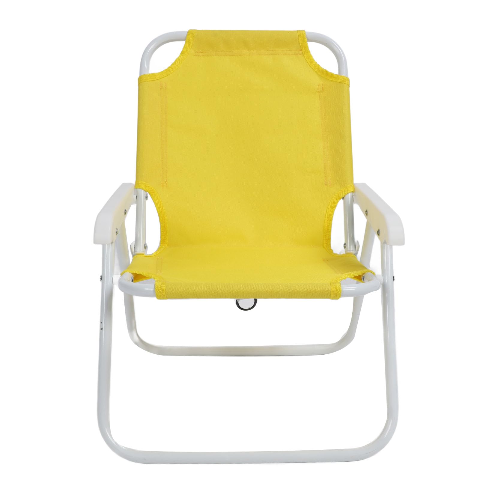 CHICIRIS Silla de Playa Plegable para Niños con Sombrilla, Parasol Ajustable, Silla Portátil Plegable para Exteriores para Acampar y Picnics (Yellow)