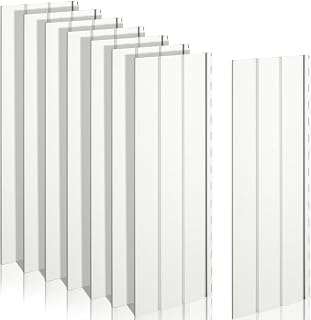 Landical 8-Pack 12x35 Inch White Wood Grain Vinyl Mobile Home Skirting Panels 40 Mil Thick - Durable Easy-Install Underpinning Kit