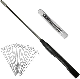 For Lab Culture Mycology Inoculation Loop with 50 Nichrome Rings, Efficient Tools for Agar Plate Testing