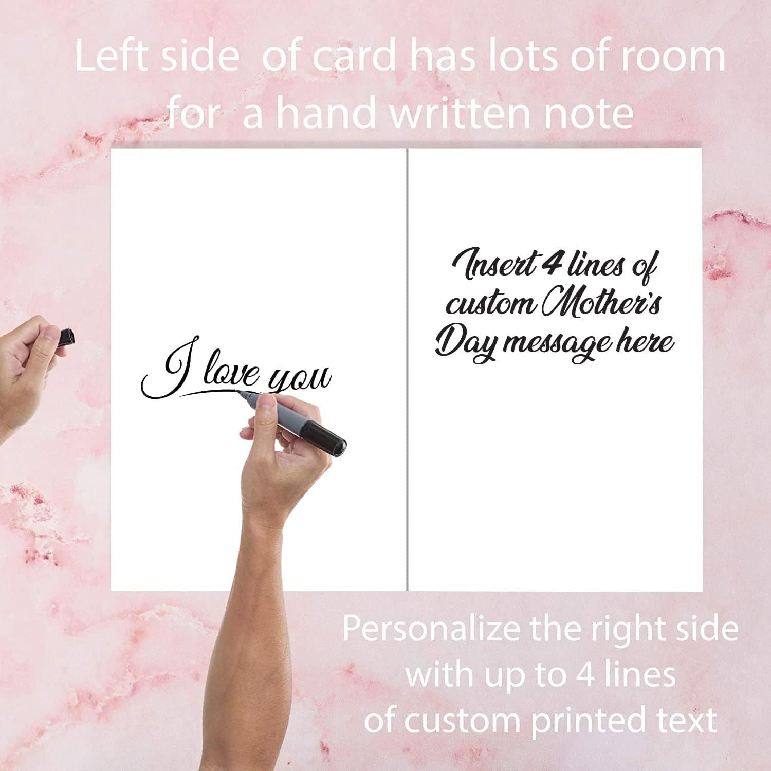 VictoryStore Jumbo 3 Foot Photo Mother's Day Card, Floral, Custom Inside Text, 2x3 Feet, Ship In A Jumbo Envelope, 20379