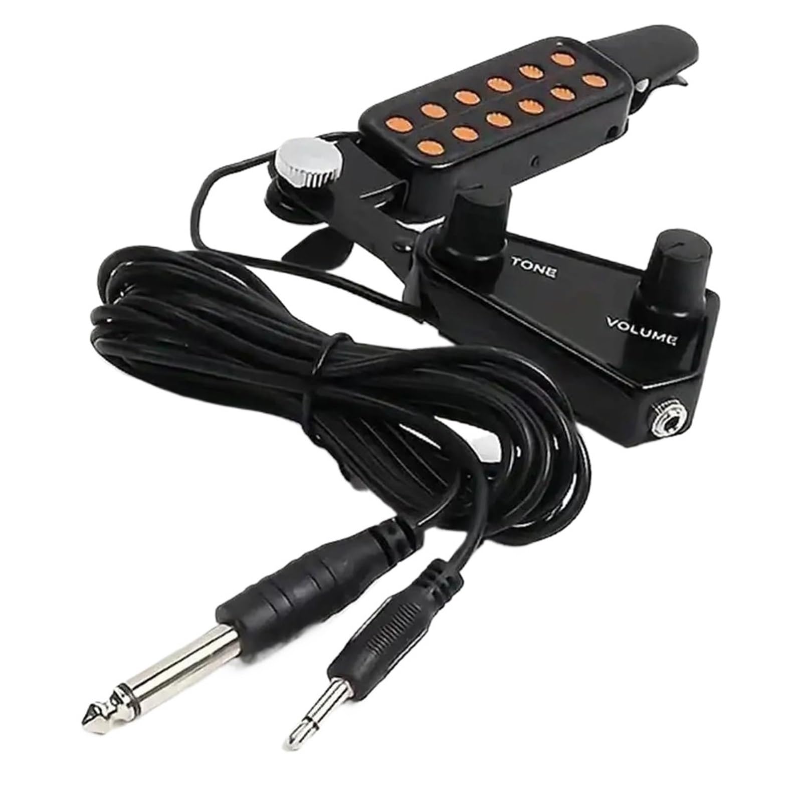 Pickup Per Chitarra Acustica Pickup Per Chitarra Acustica Trasduttore Magnetico A 12 Fori Per Un Suono Migliorato Manopole Di Volume E Tono Regolabili