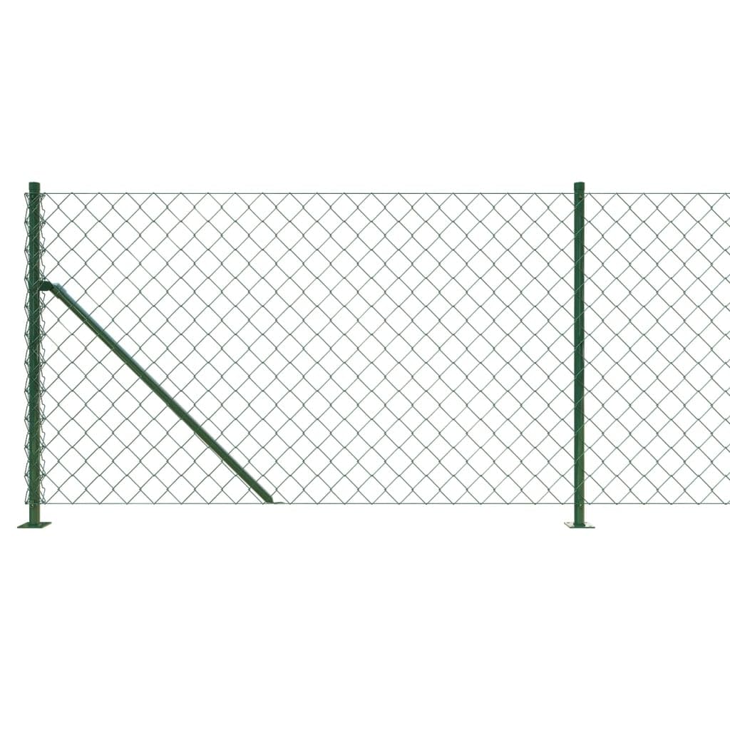 Festnight Malla Metálica Galvanizada Valla Ovejas Ganadera Agrofence Malla de Alambre Valla De Jardín Valla de Salvaje Pesado Valla Forestal 1 x 25 m Verde