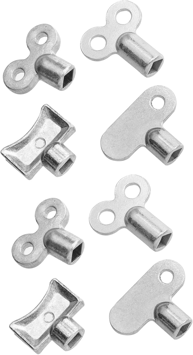Housoutil 8pcs Radiator Valve Keys Radiator Bleed Hole Key Radiator