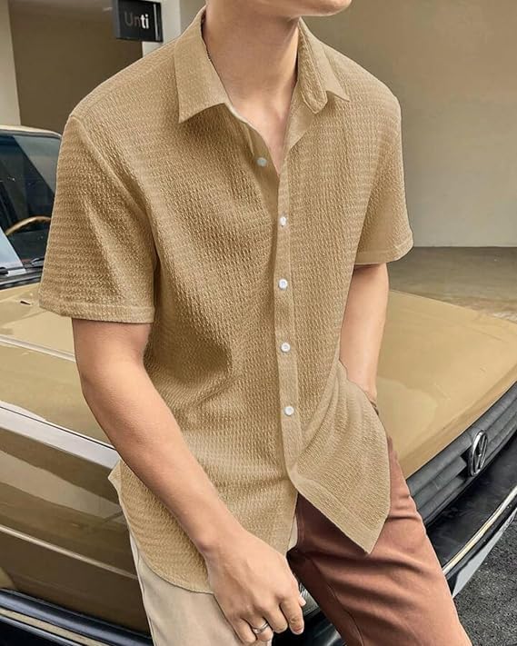 Image of U S TEX Men's Checkered Regular Fit Shirt