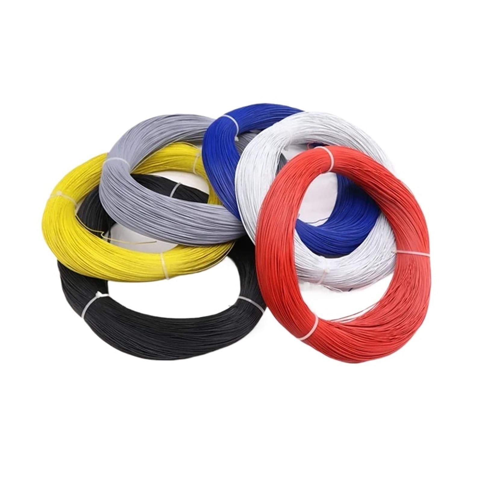 Cable electrónico UL1571 de 10/30/50/100M, 32, 30, 28, 26, 24, 22, 20, 18, 16AWG, Cable de cobre estañado aislado con PVC ambiental, línea LED DIY(Black,100 METERS_26AWG)